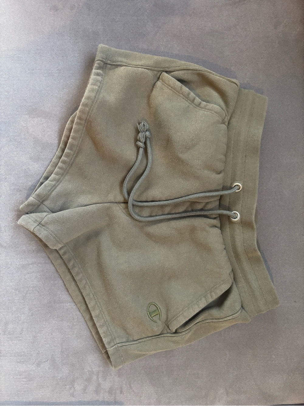 Champion Olive Green Drawstring Athletic Shorts